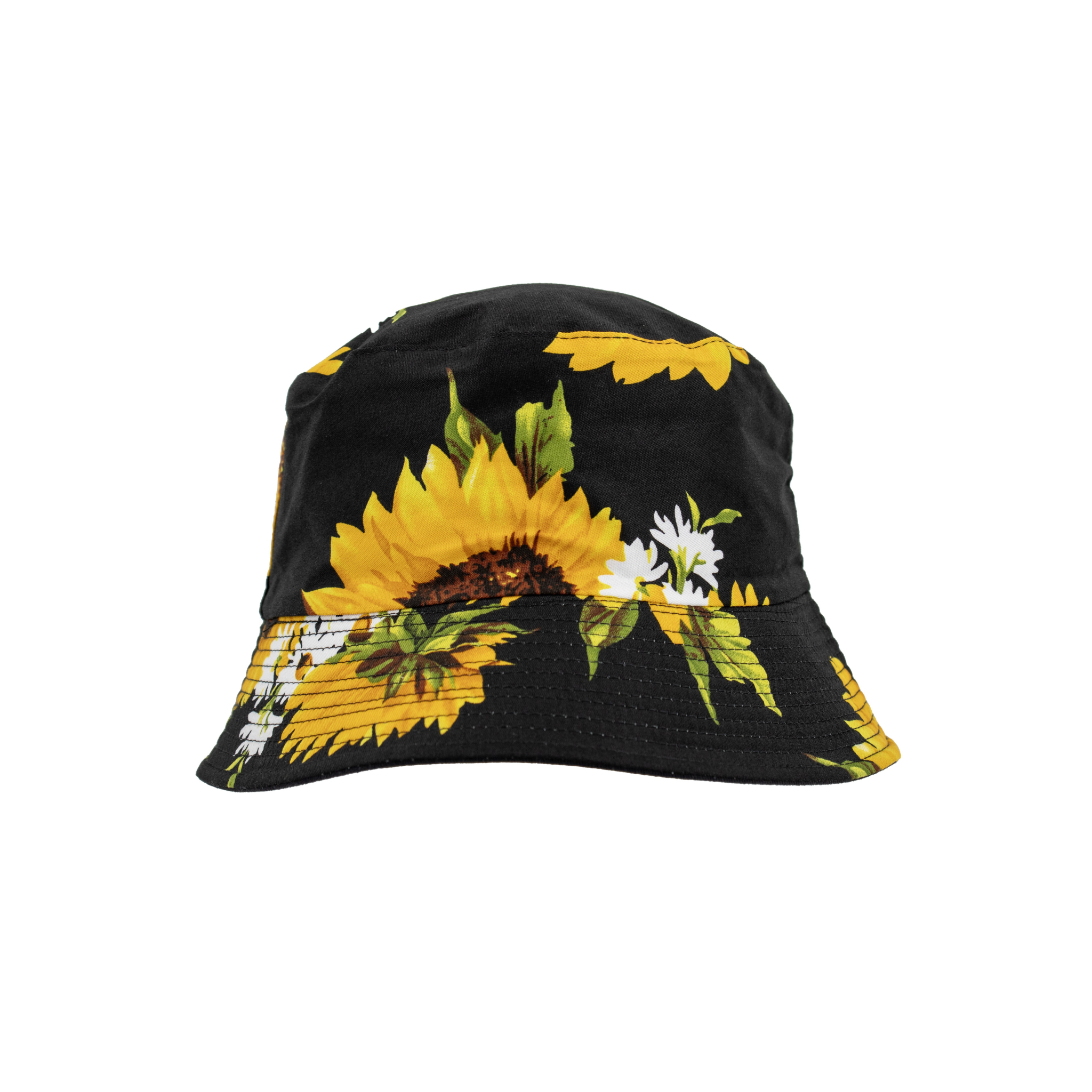 Sunflower Print Bucket Hat