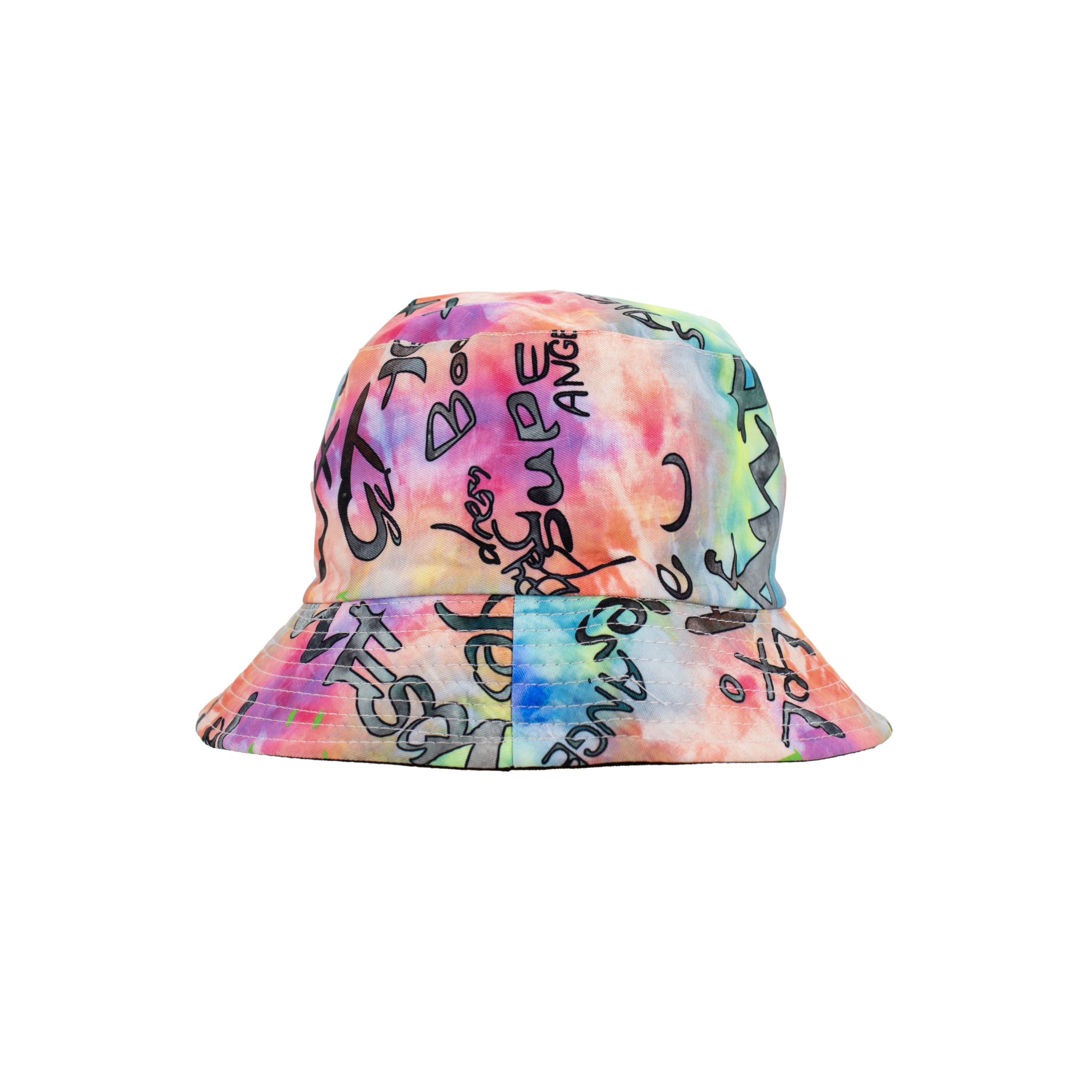 Streetwear Tie-Dye Graffiti Bucket Hat