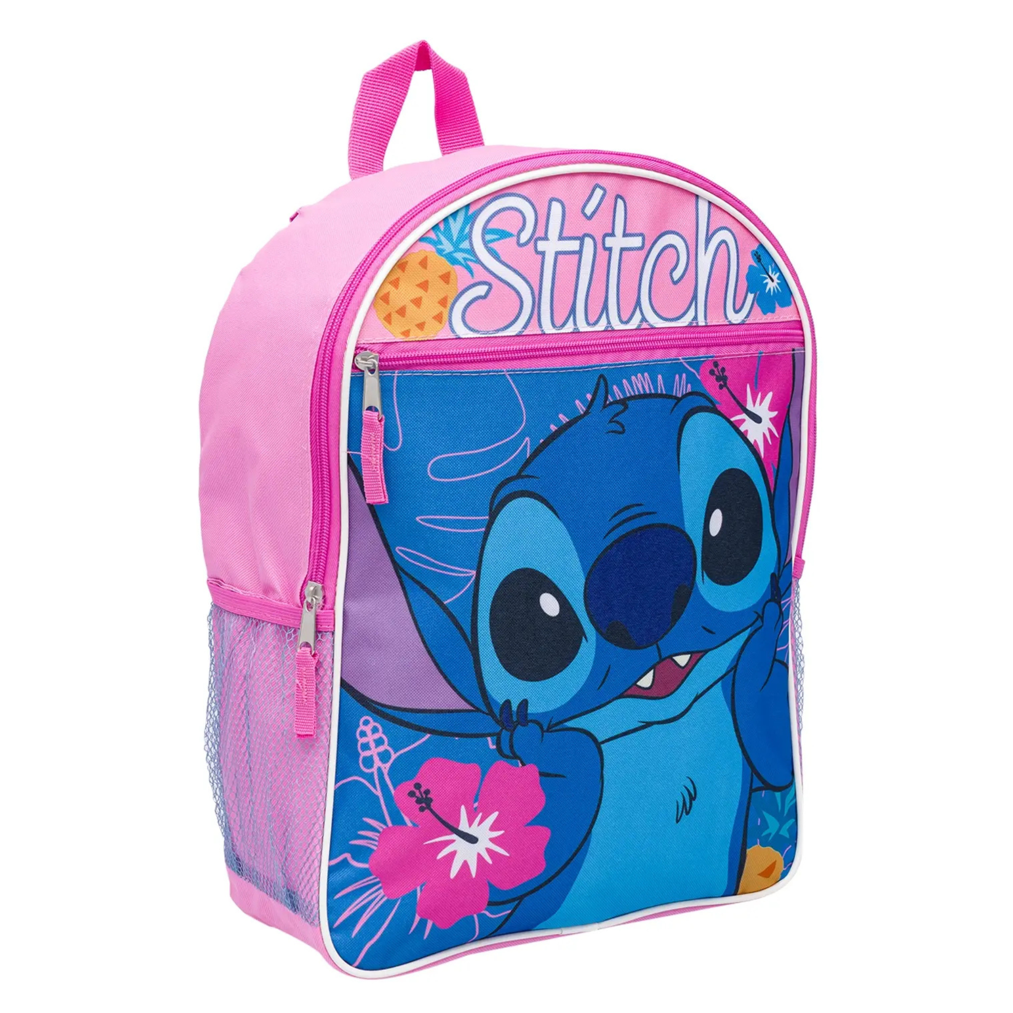Lilo and Stitch Backpack with stitch design on a white background