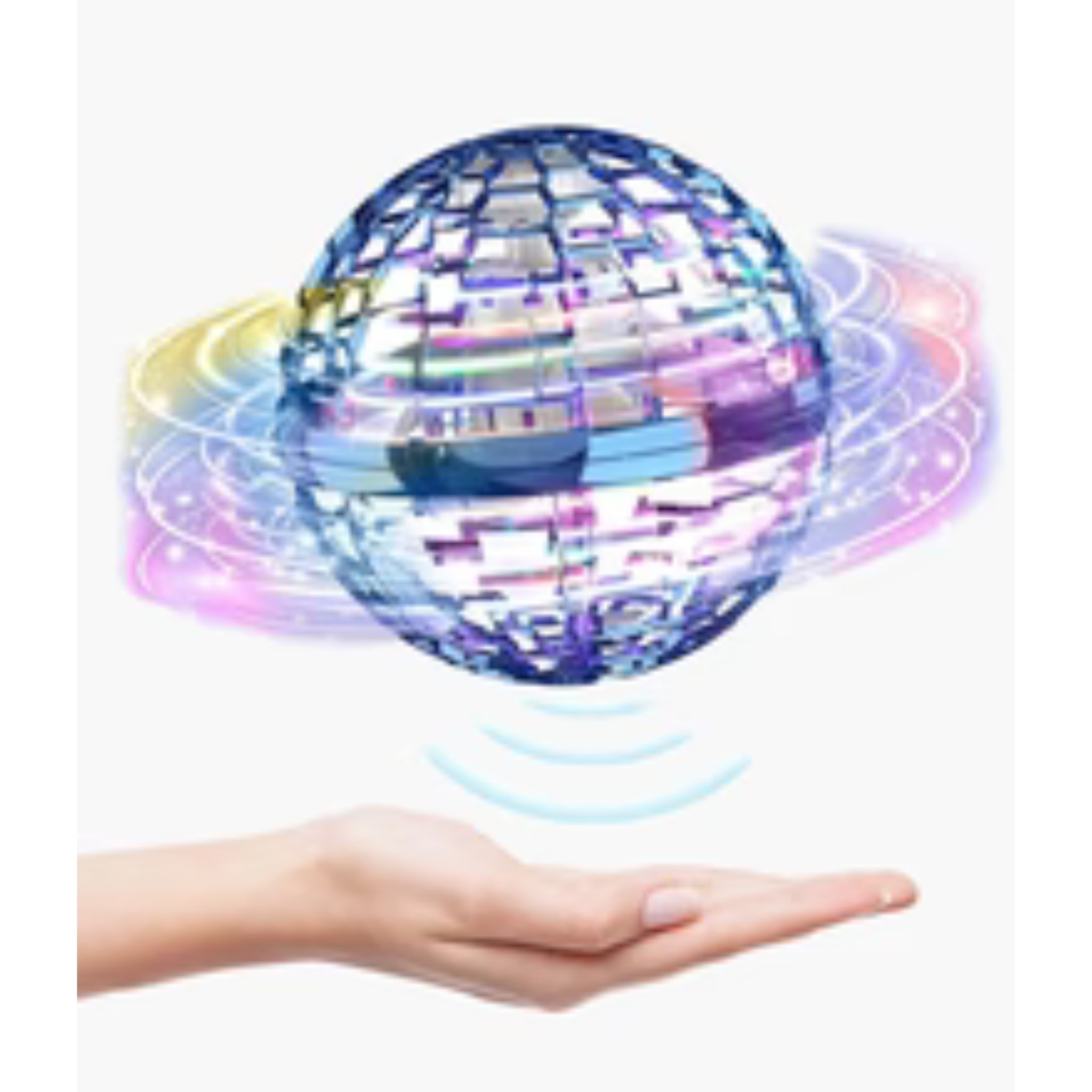 FlyingNova Pro Colorful levitating ball on a white background
