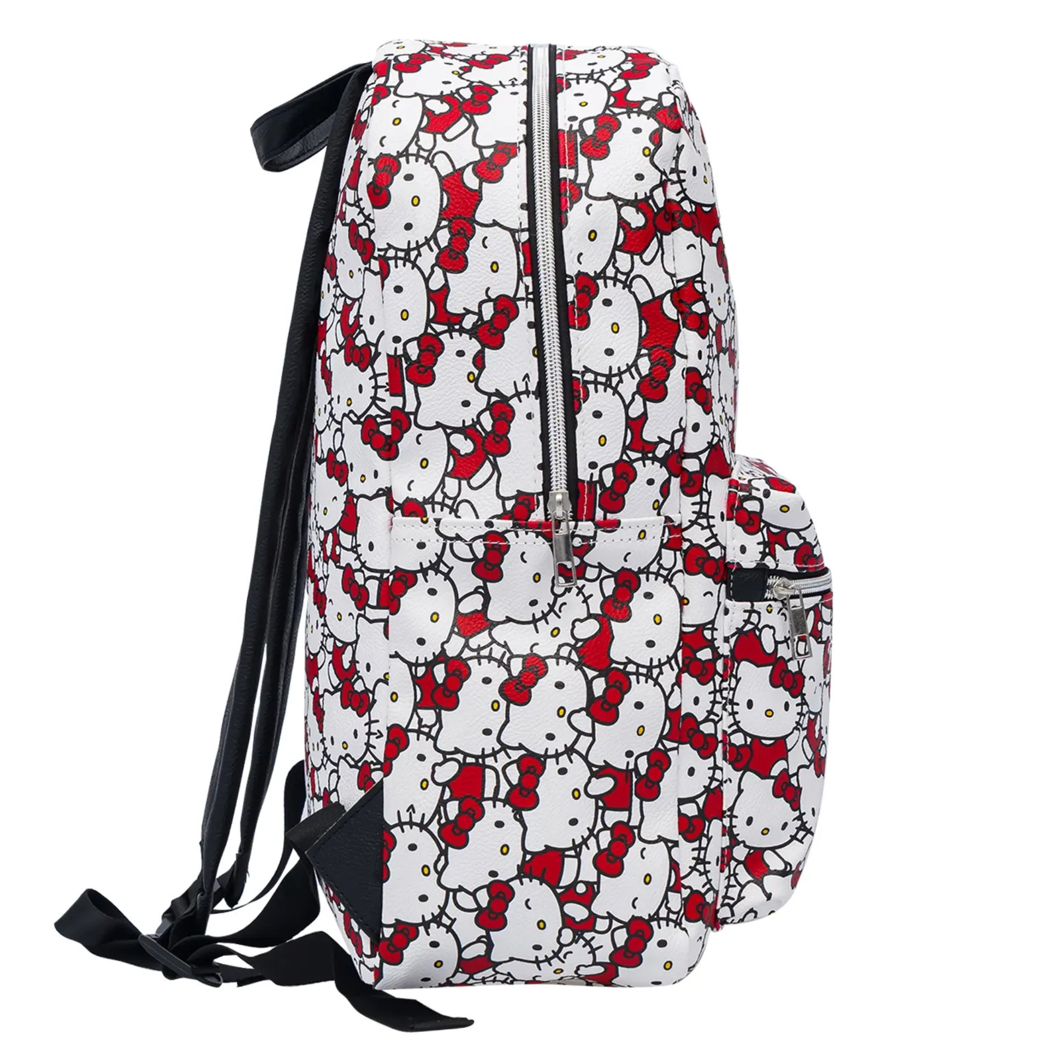 Backpack with Hello Kitty pattern on a white background