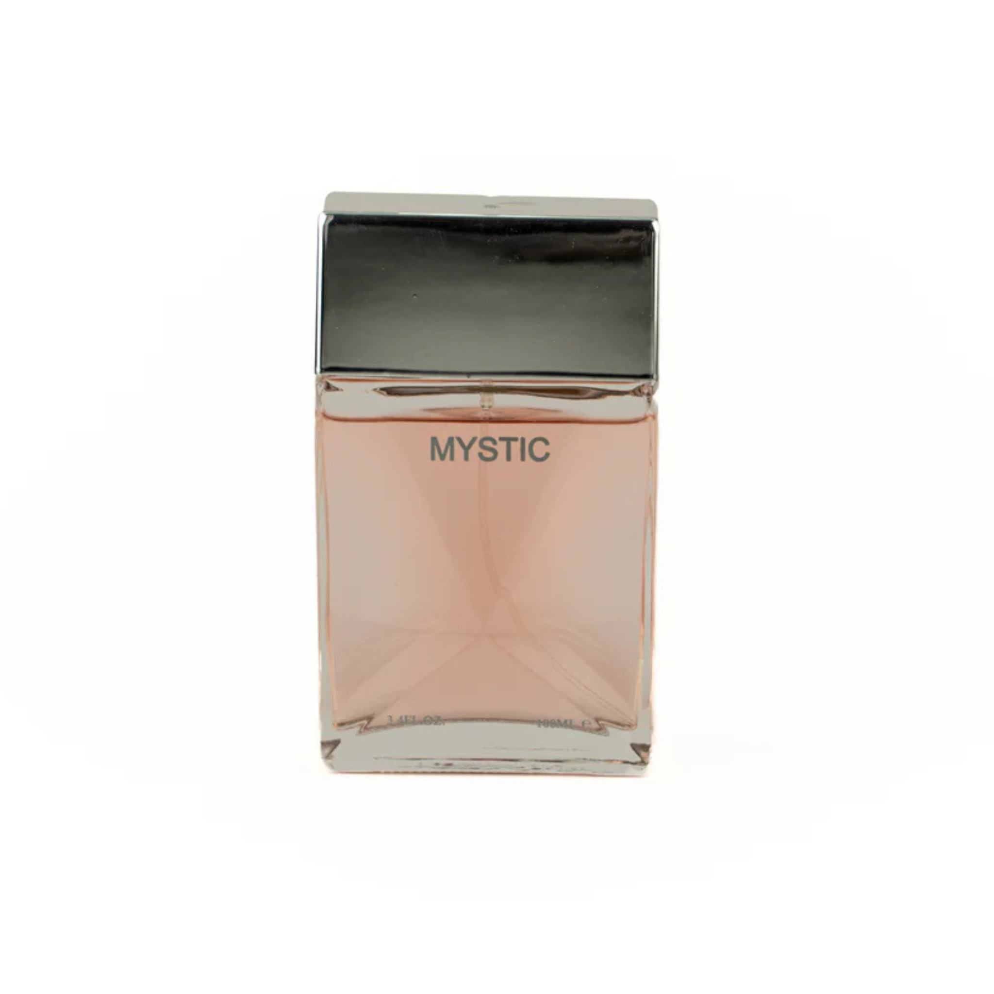 Perfume bottle labeled 'Mystic' on a white background. This is from EBC Collection.