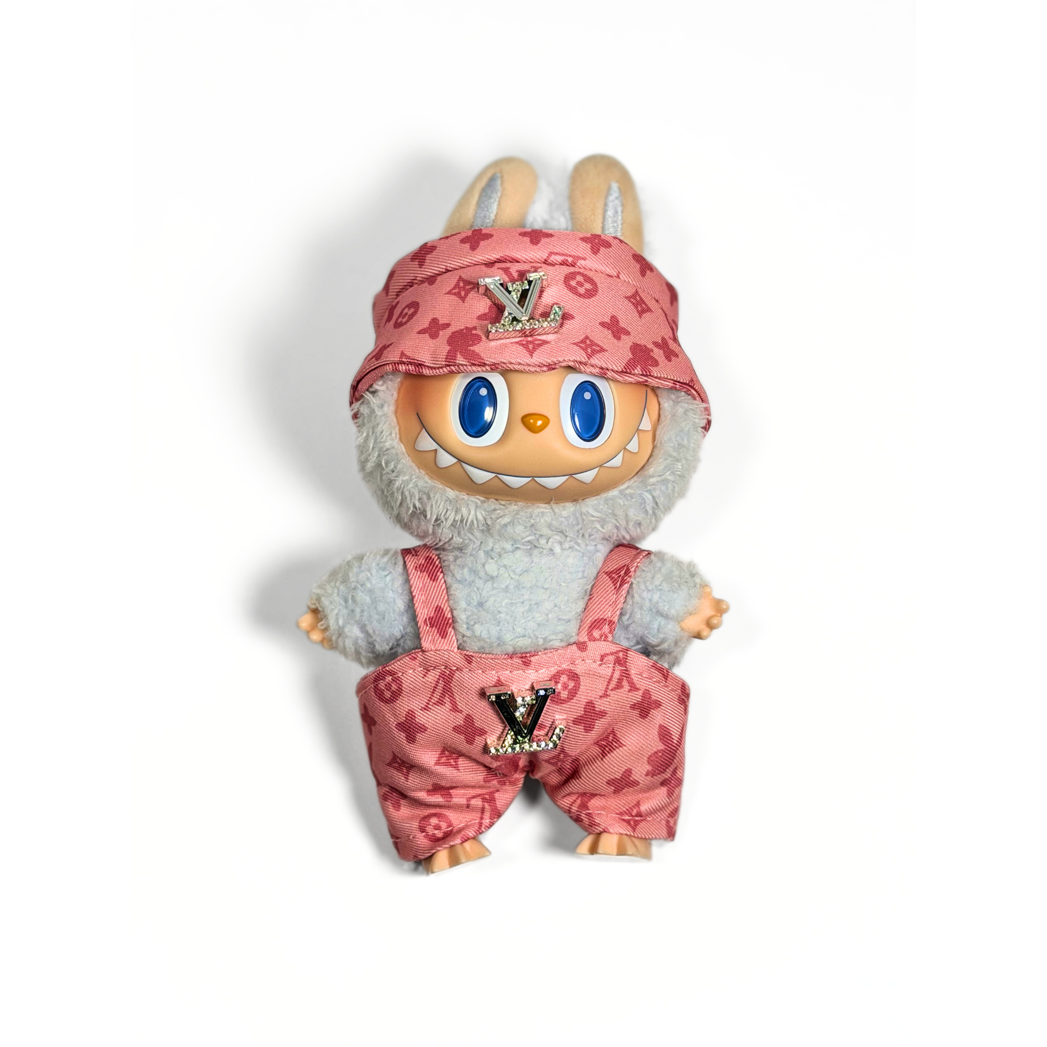 Bubu Outfit: Monogram Bucket Hat and Overalls Set