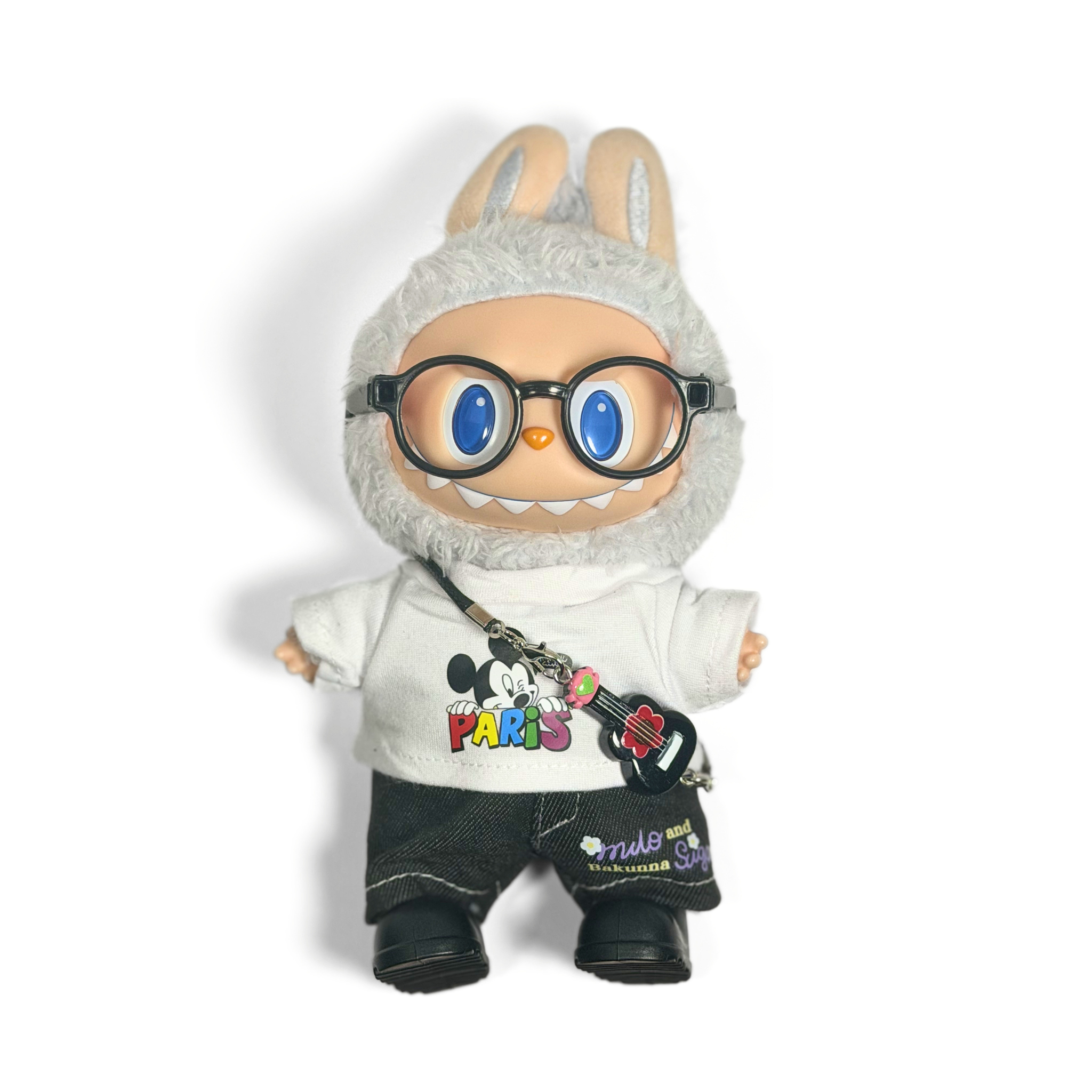 Bubu Outfit: Mickey "Paris" Tee and Black Denim Set