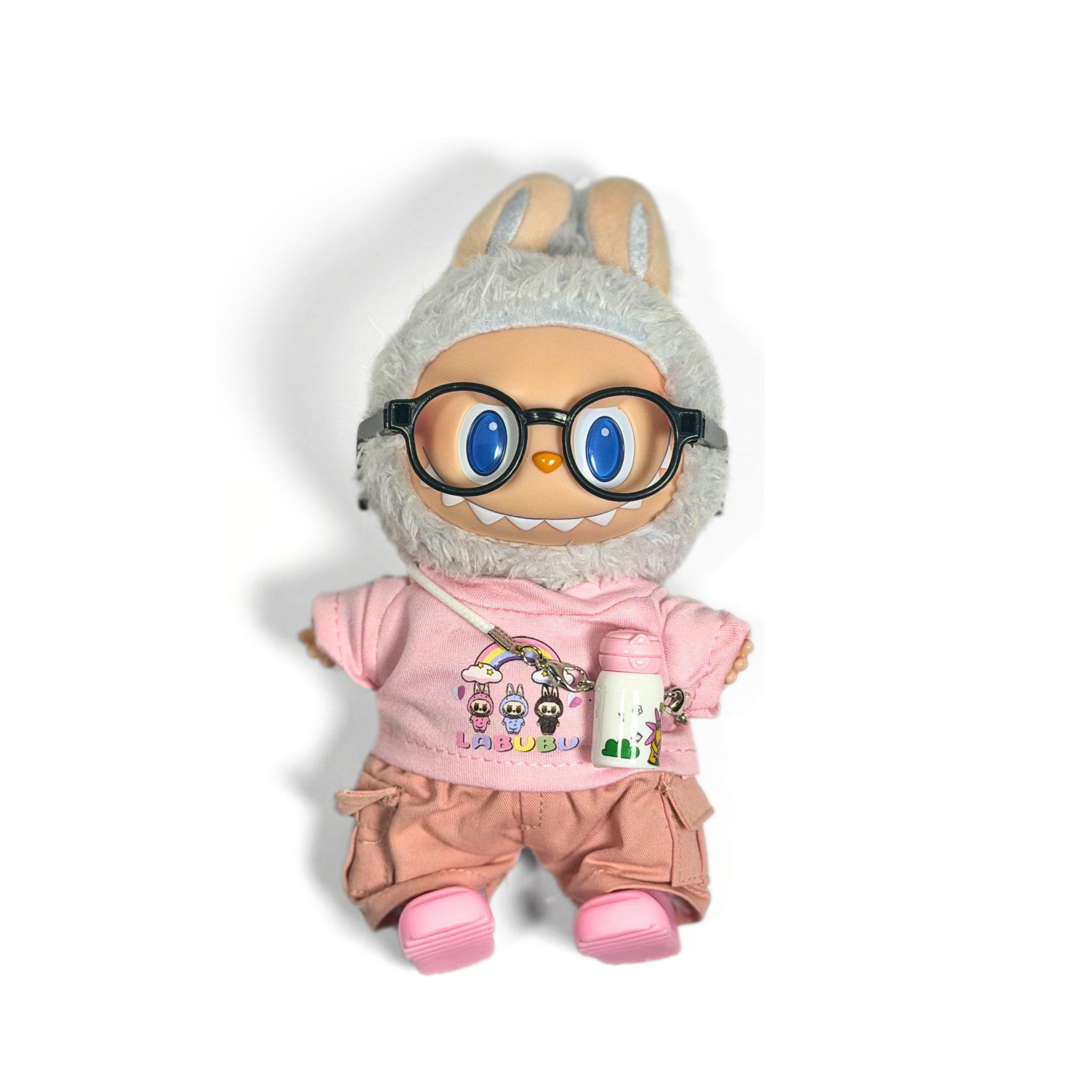Bubu Outfit: Pink Graphic Tee and Cargo Pants Set