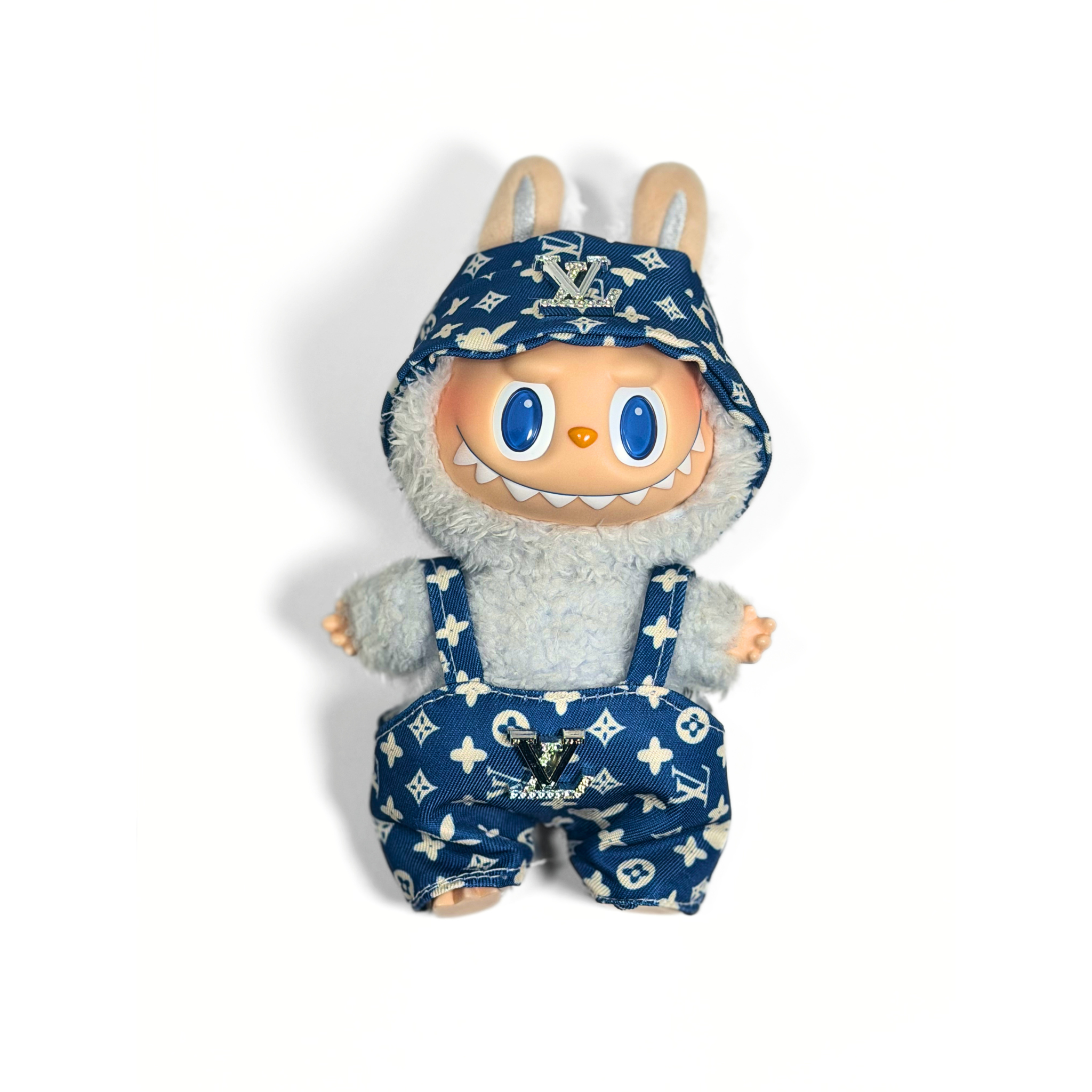 Bubu Outfit: Monogram Bucket Hat and Overalls Set