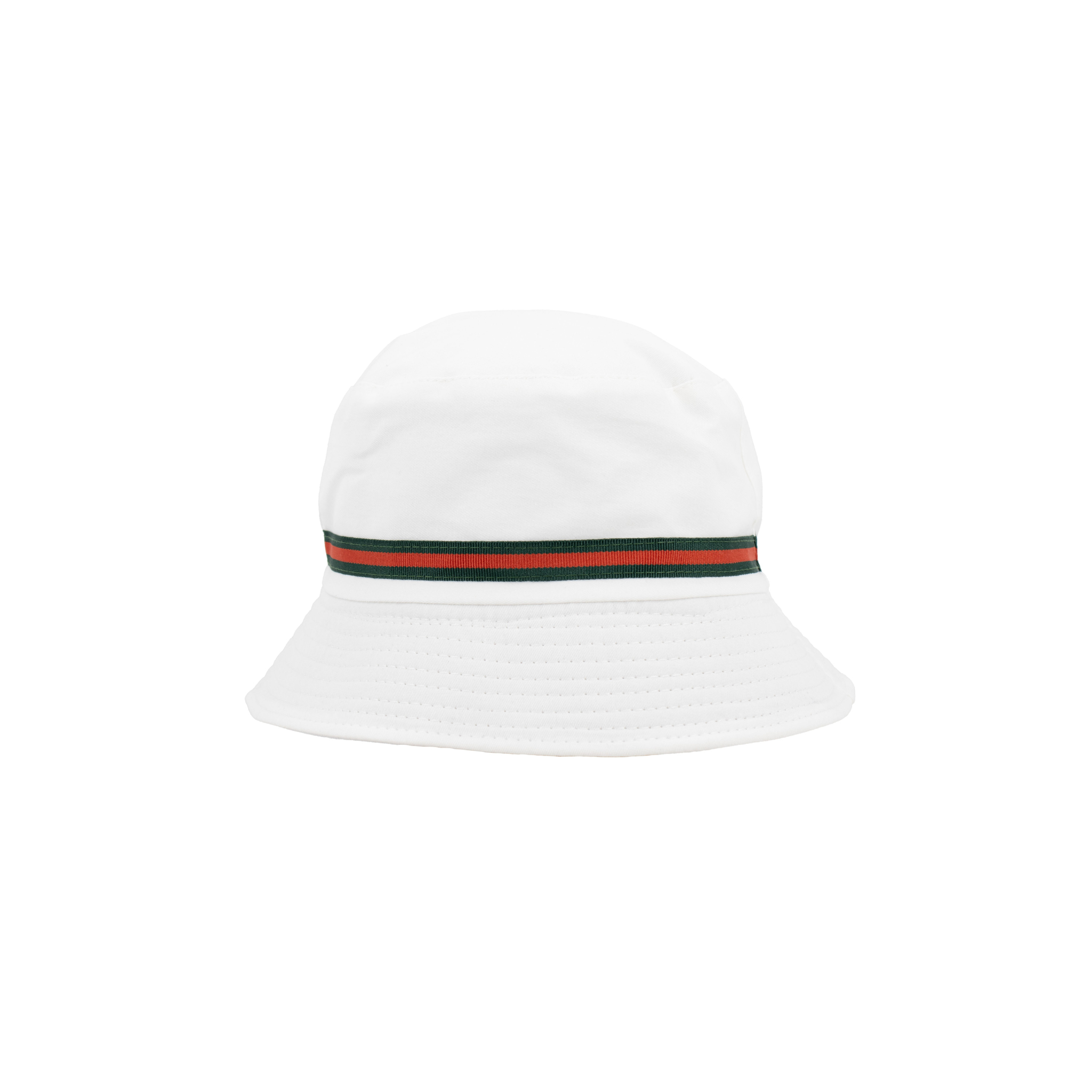 White Stripped Bucket Hat