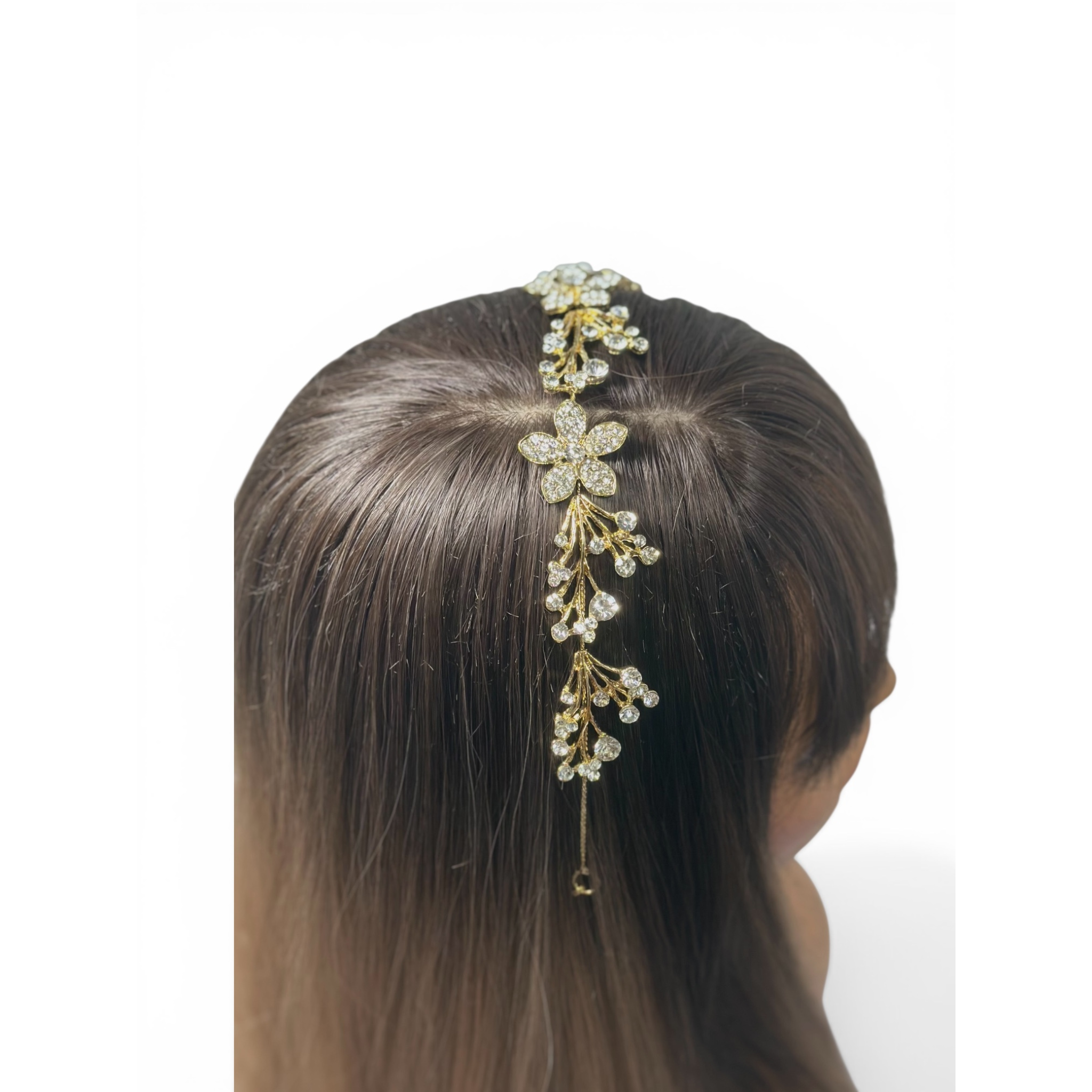 Decorative headband accessory on a white background