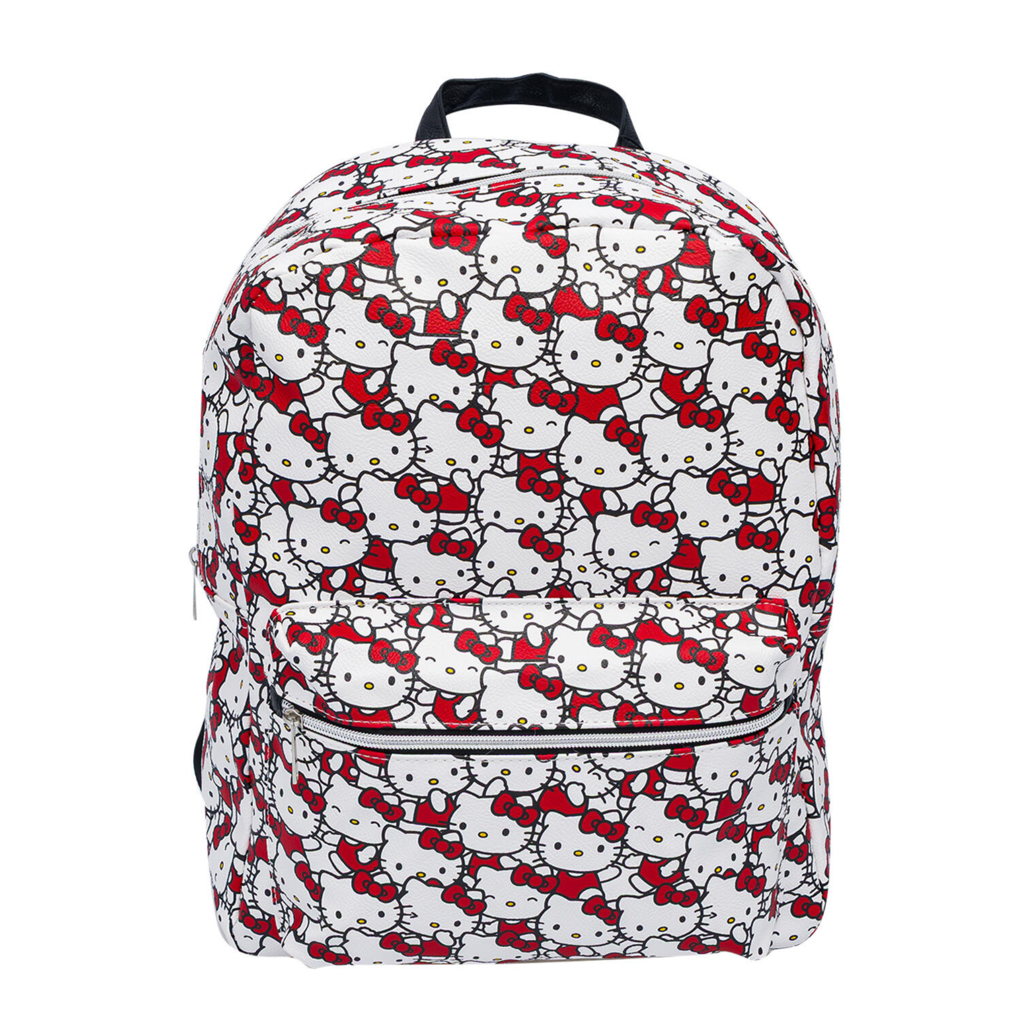 Backpack with Hello Kitty pattern on a white background