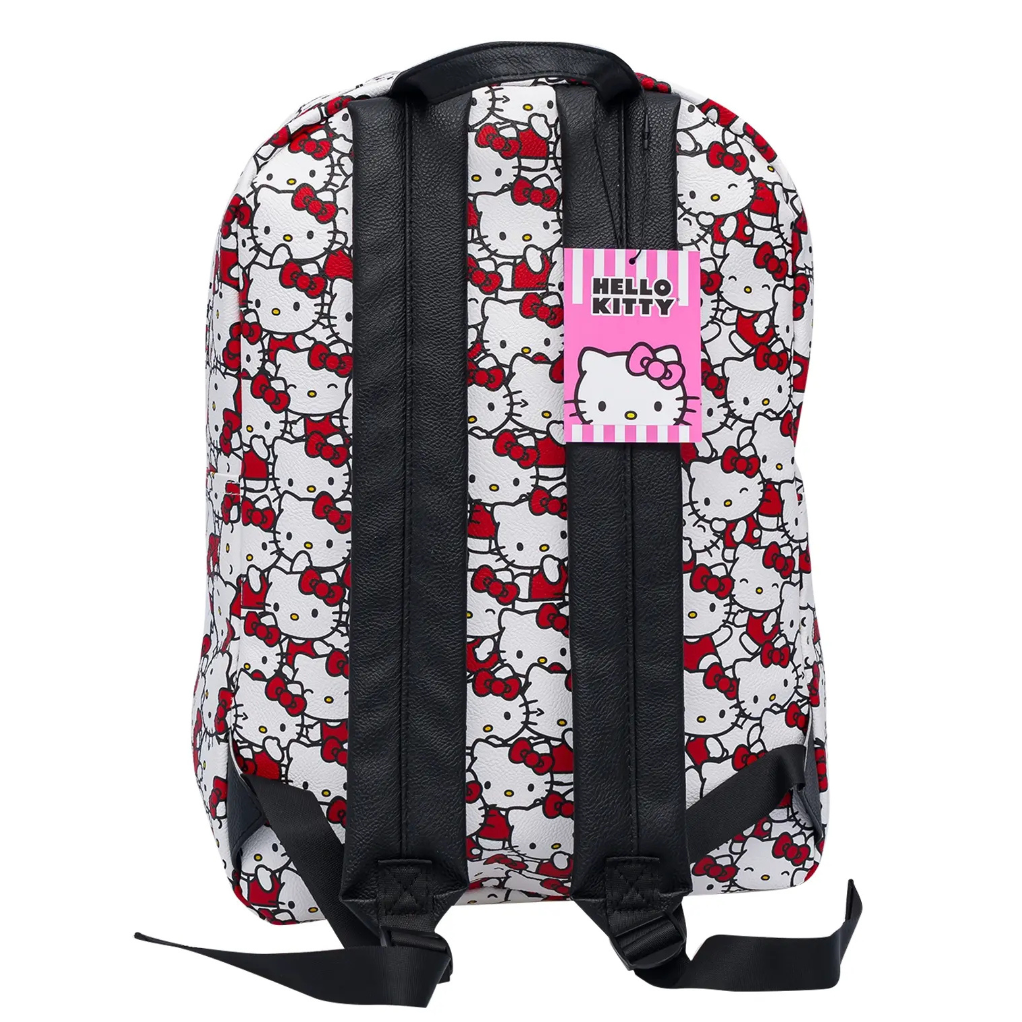 Backpack with Hello Kitty pattern on a white background