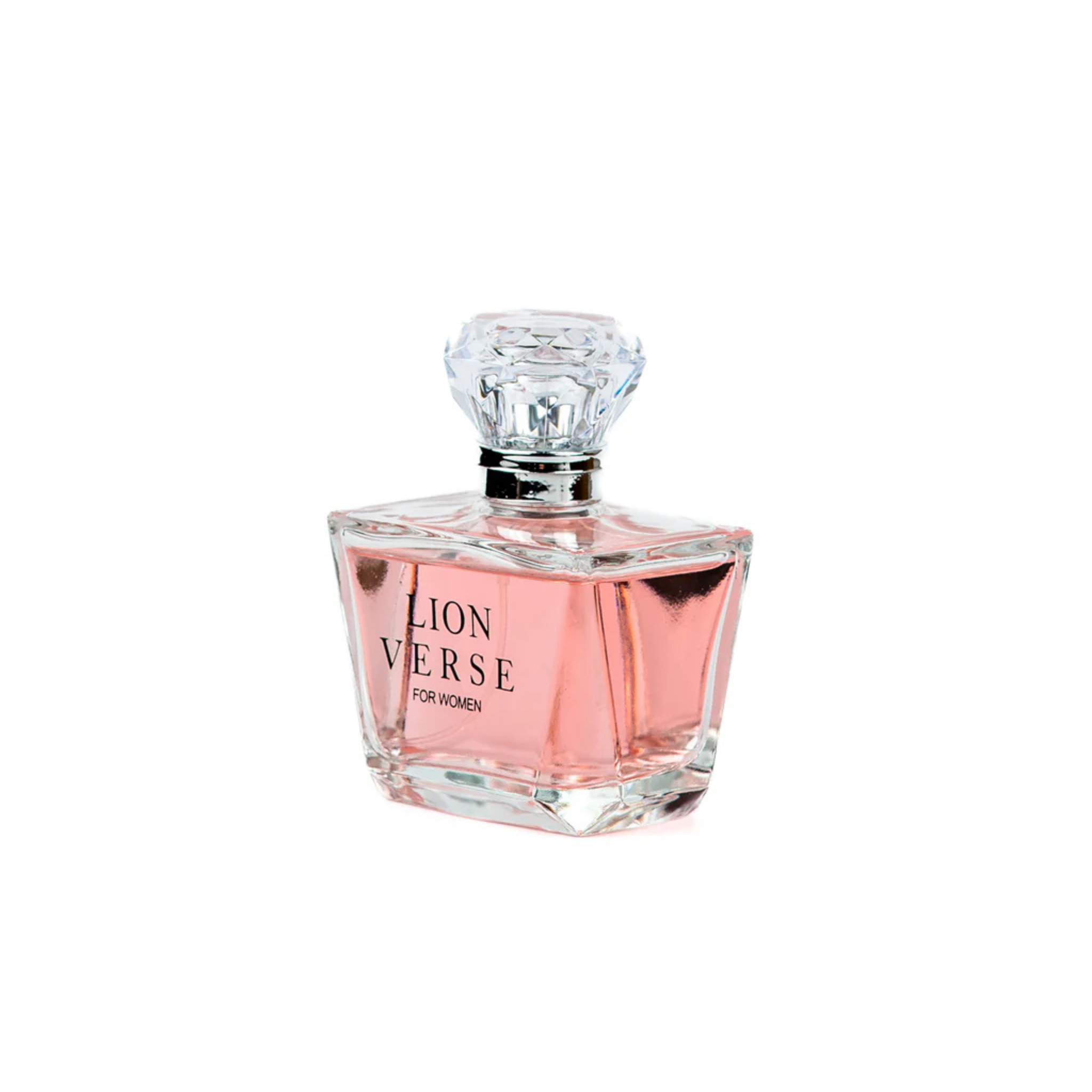 Perfume bottle labeled 'Lion Verse' on a white background, perfume from EBC Collection.