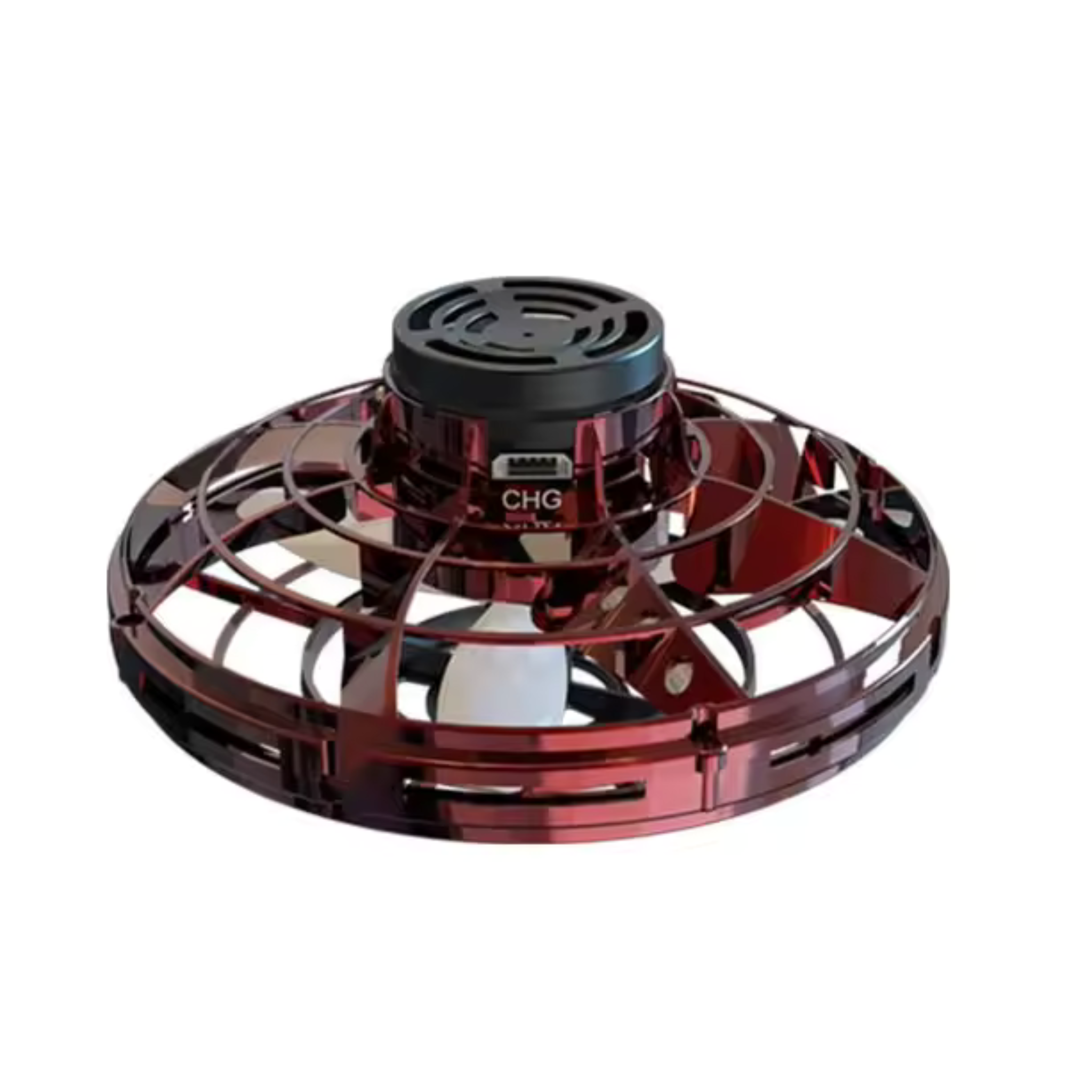 PTW Flying Saucer Play The World red spinner on a white background