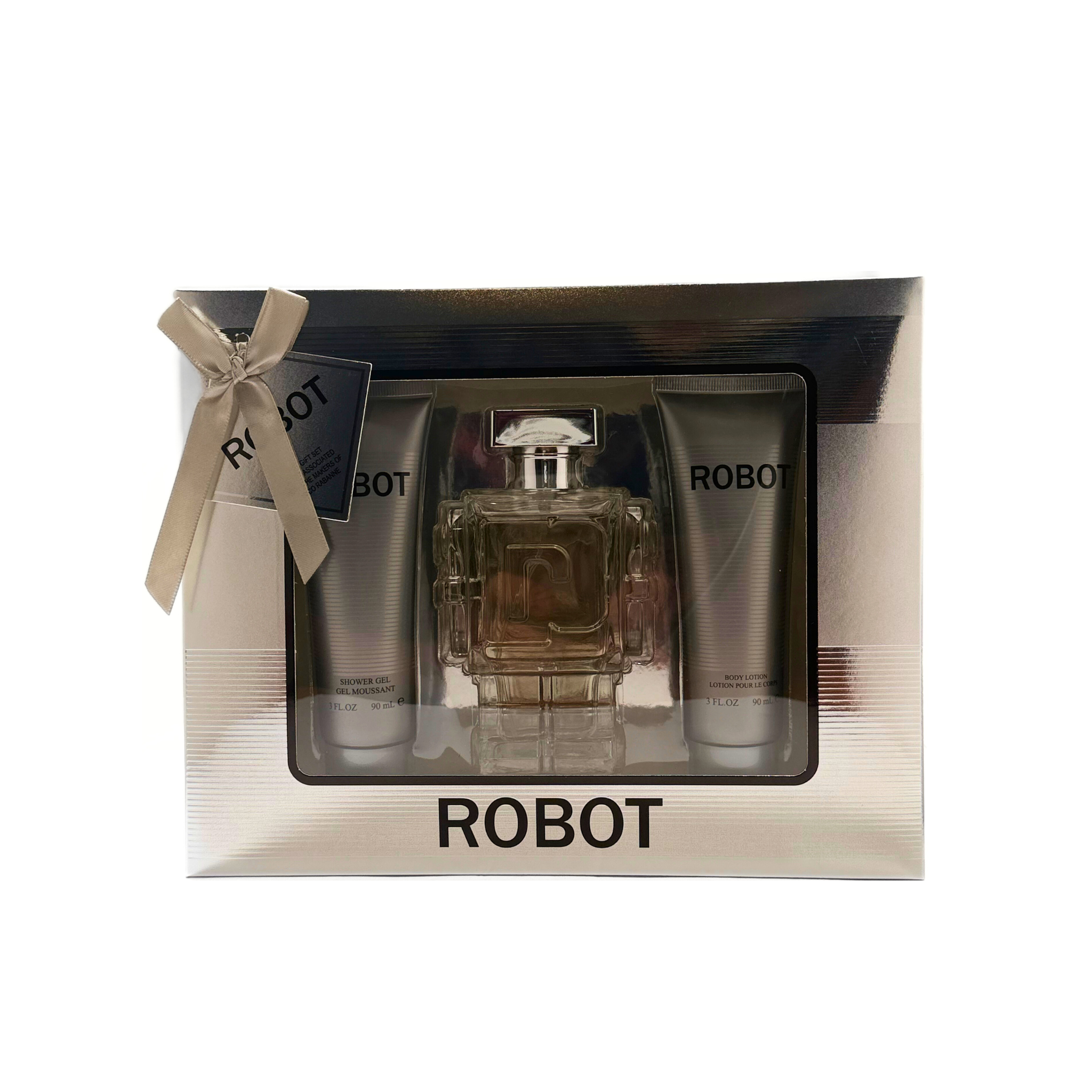 EBC Robot Perfume set with 'ROBOT' branding in a decorative box on a white background. This fragrance is from EBC Collection.