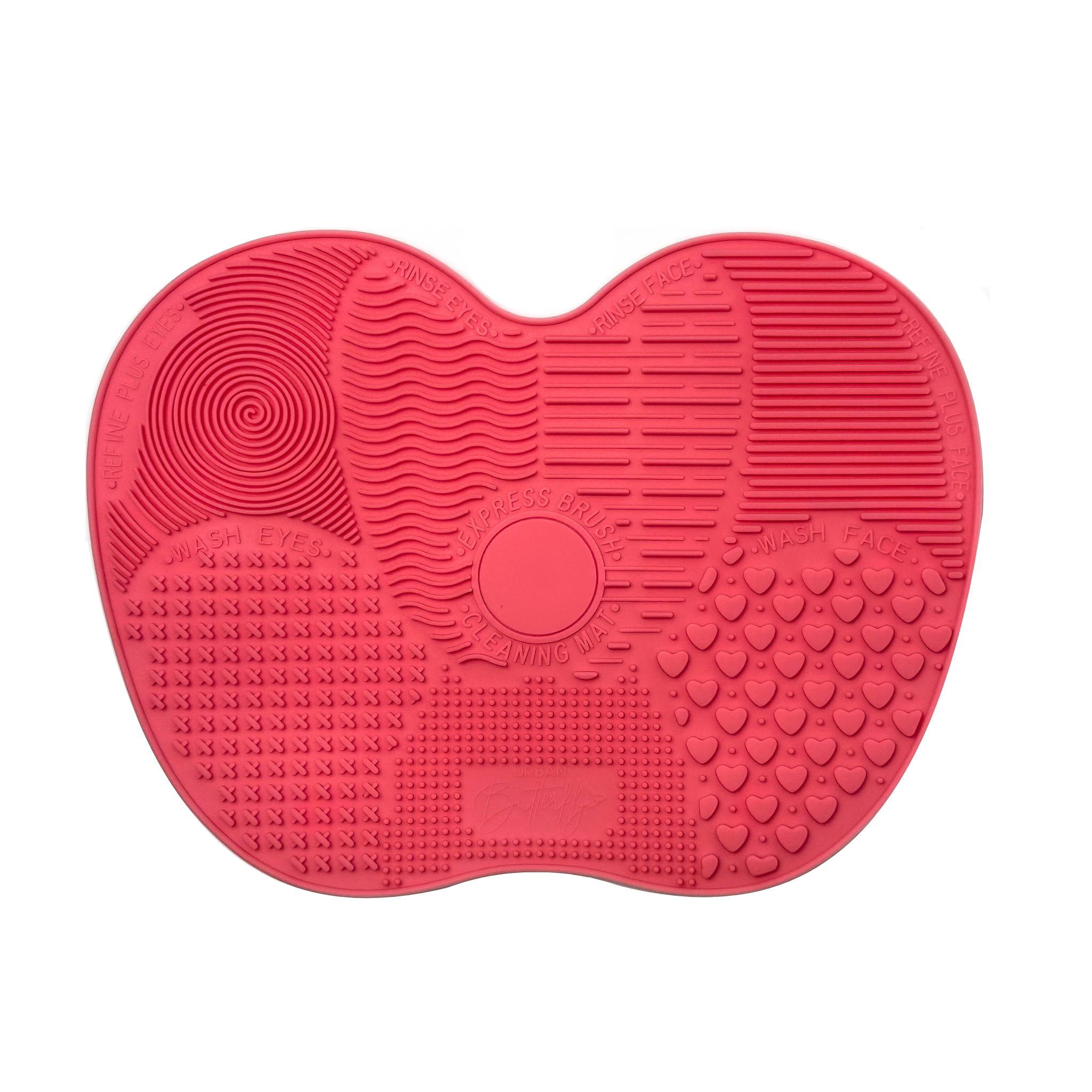S.HE makeup brand brush cleaning mat on a white background.