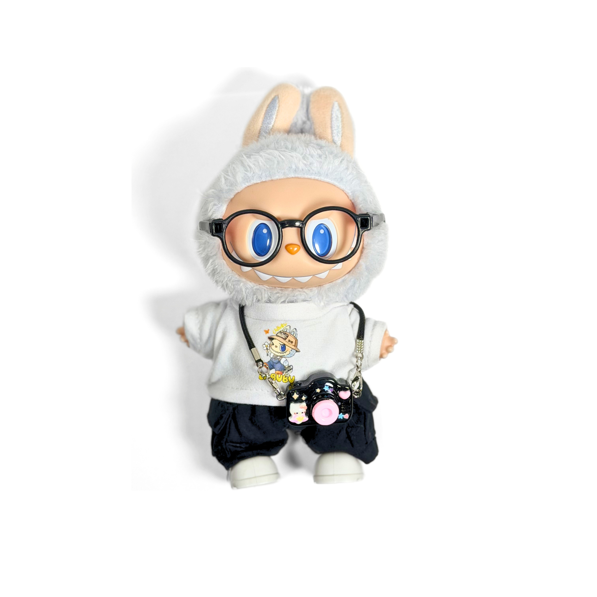 Bubu Outfit: Graphic Tee, Cargo Pants, and Camera Set