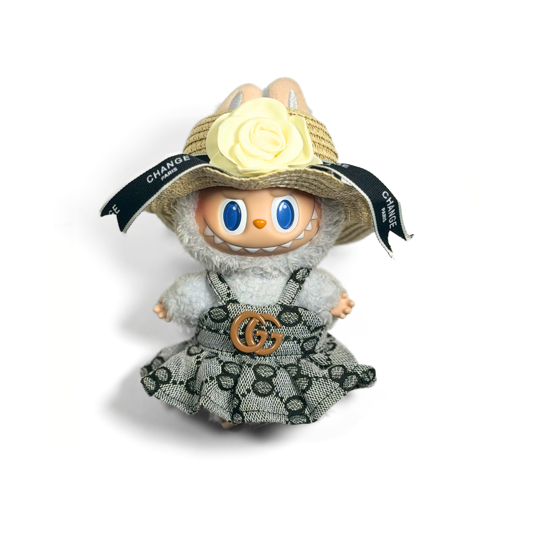 Bubu Dress and Straw Hat Outfit