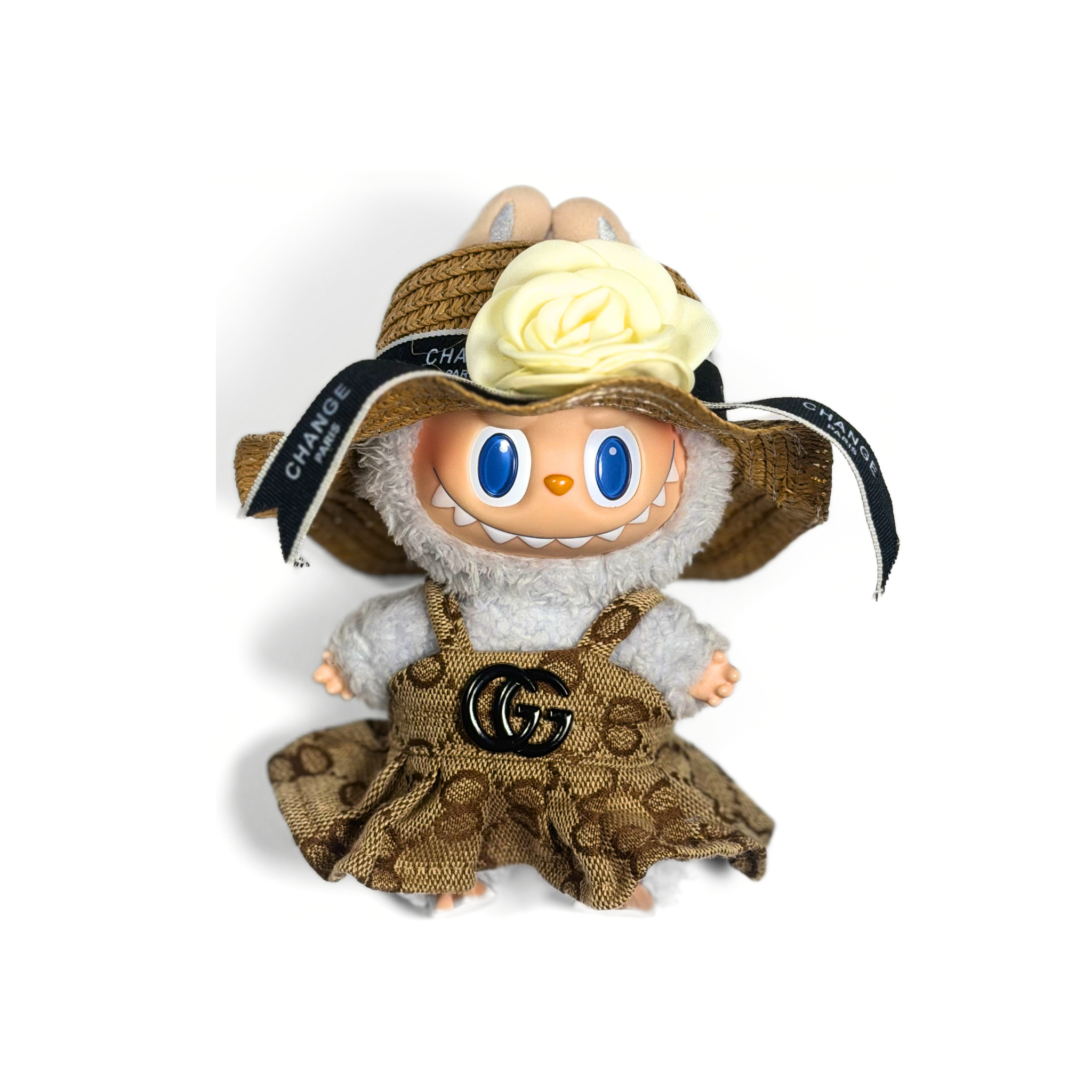 Bubu Dress and Straw Hat Outfit