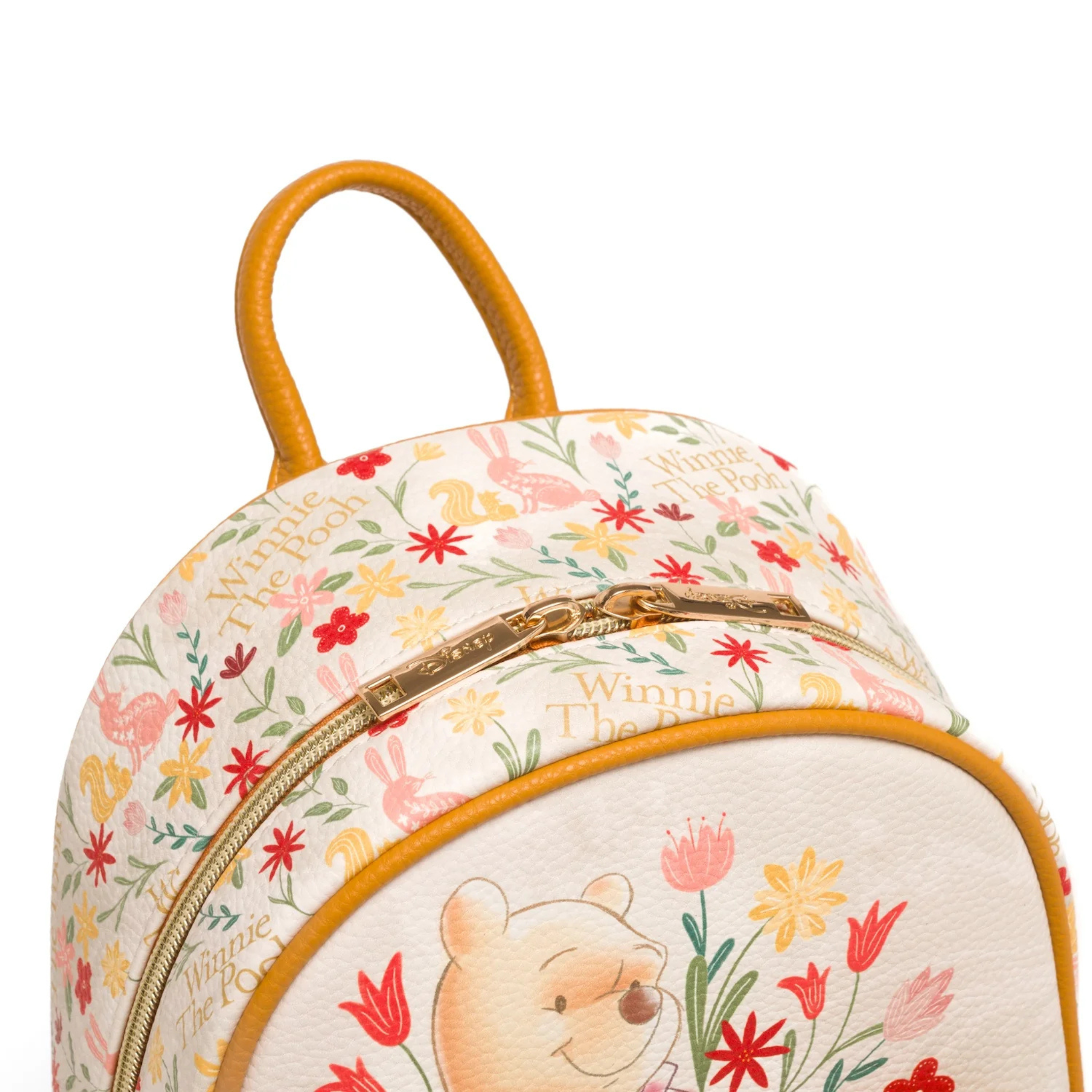 Winnie The Pooh Among The Flowers WondaPop 11" Vegan Leather Mini Backpack