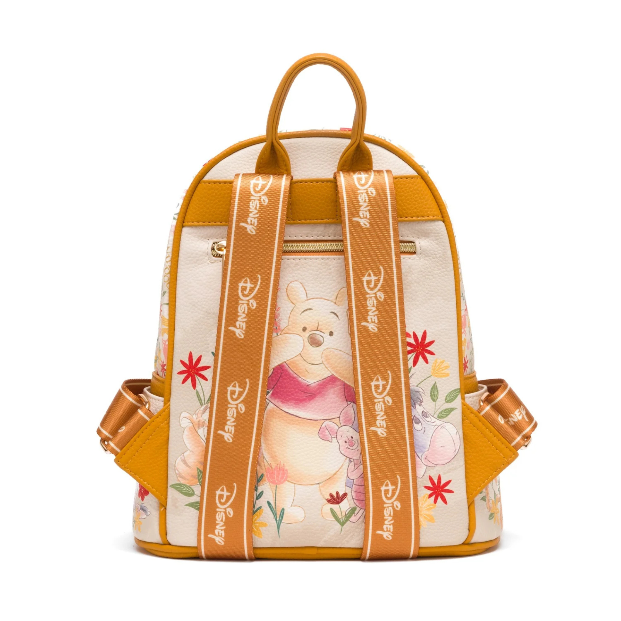 Winnie The Pooh Among The Flowers WondaPop 11" Vegan Leather Mini Backpack
